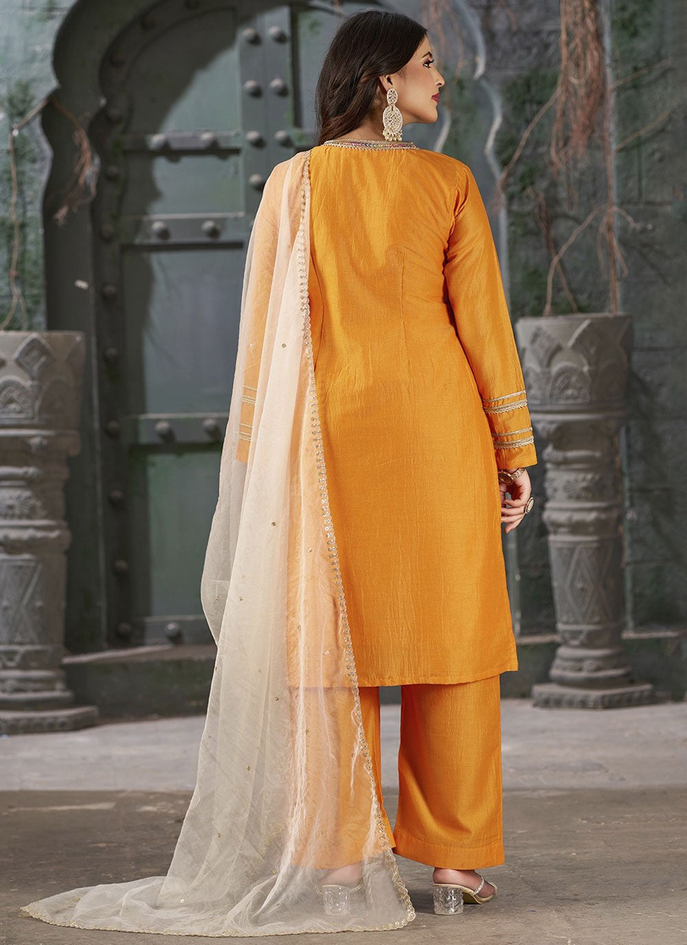 Art Silk Salwar Suit - T3579