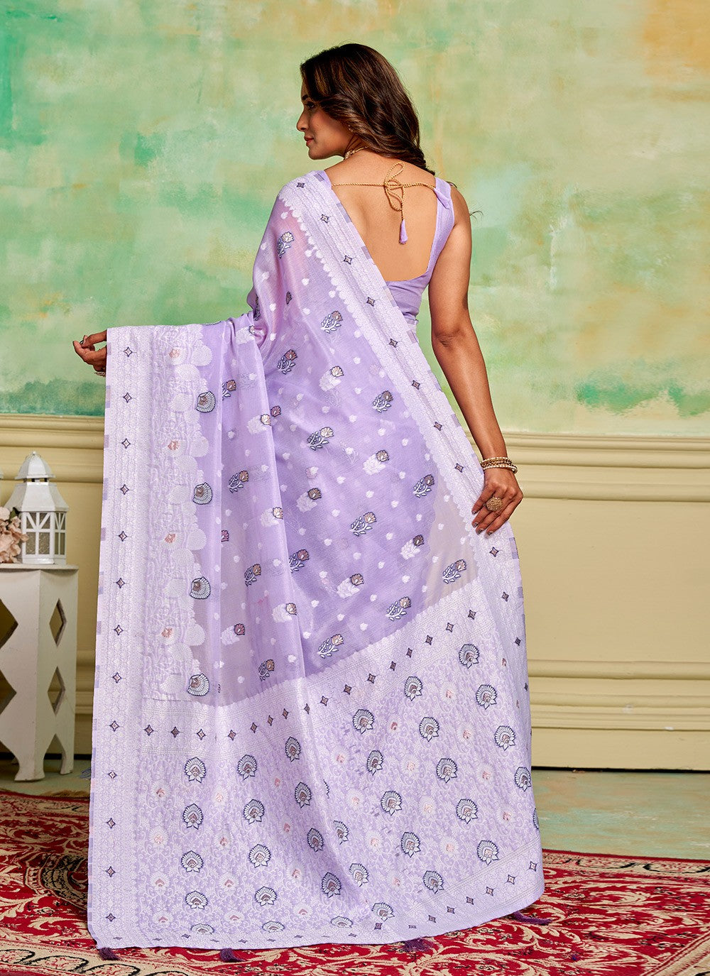 Woven Cotton Saree - S11650