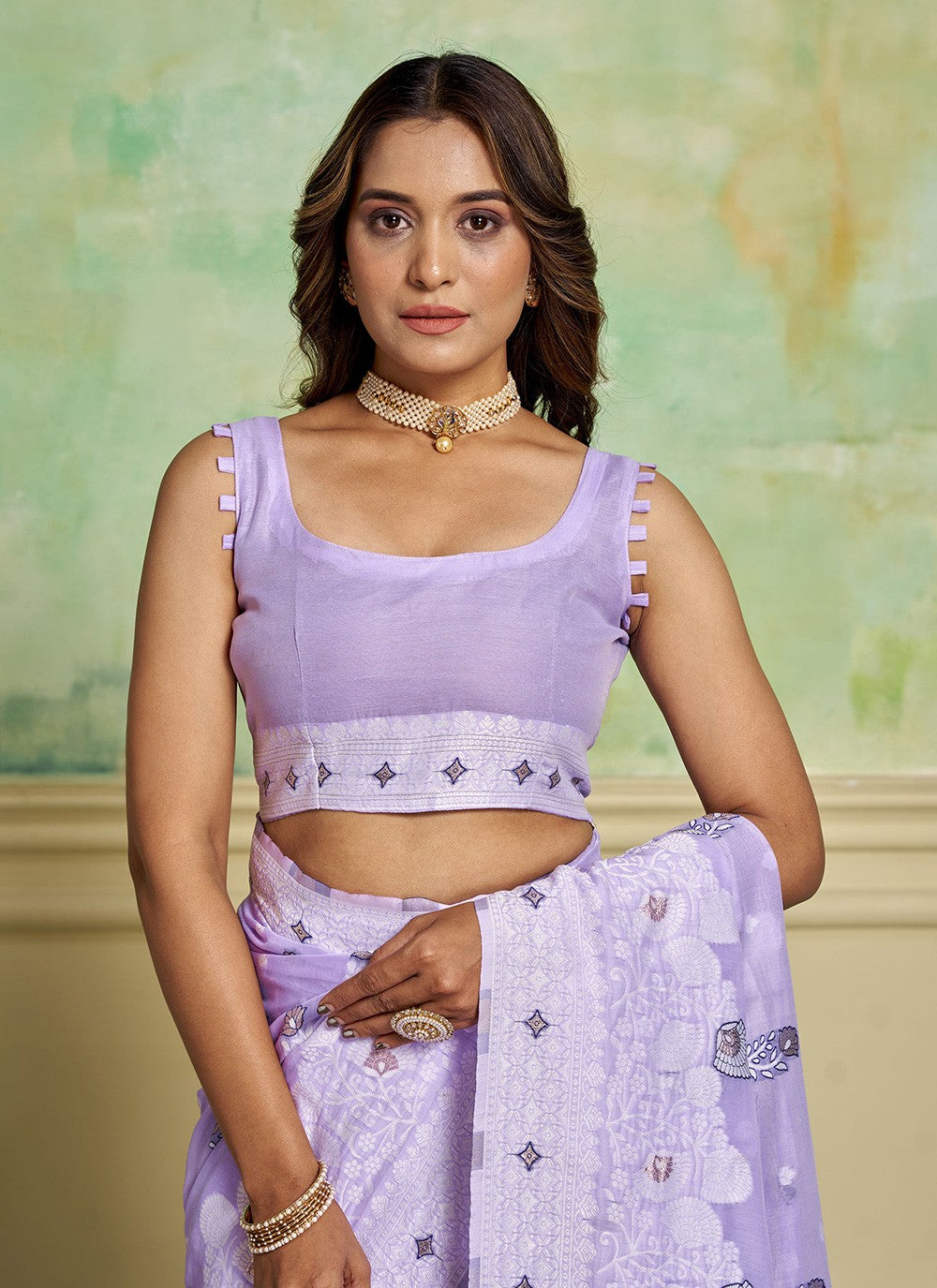 Woven Cotton Saree - S11650
