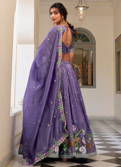 Crush Festival, Mehandi & Sangeet A - Line Lehenga L3622