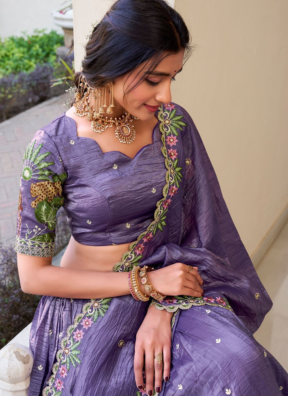 Crush Festival, Mehandi & Sangeet A - Line Lehenga L3622
