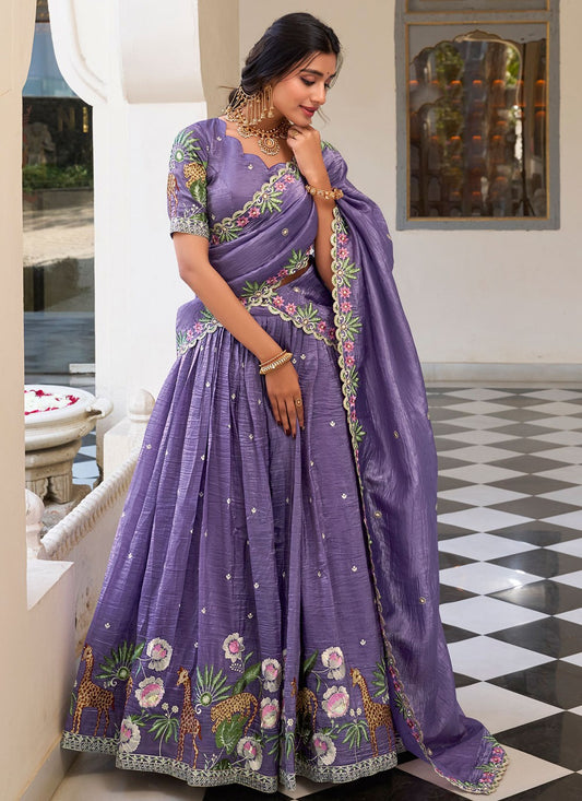 Crush Festival, Mehandi & Sangeet A - Line Lehenga L3622