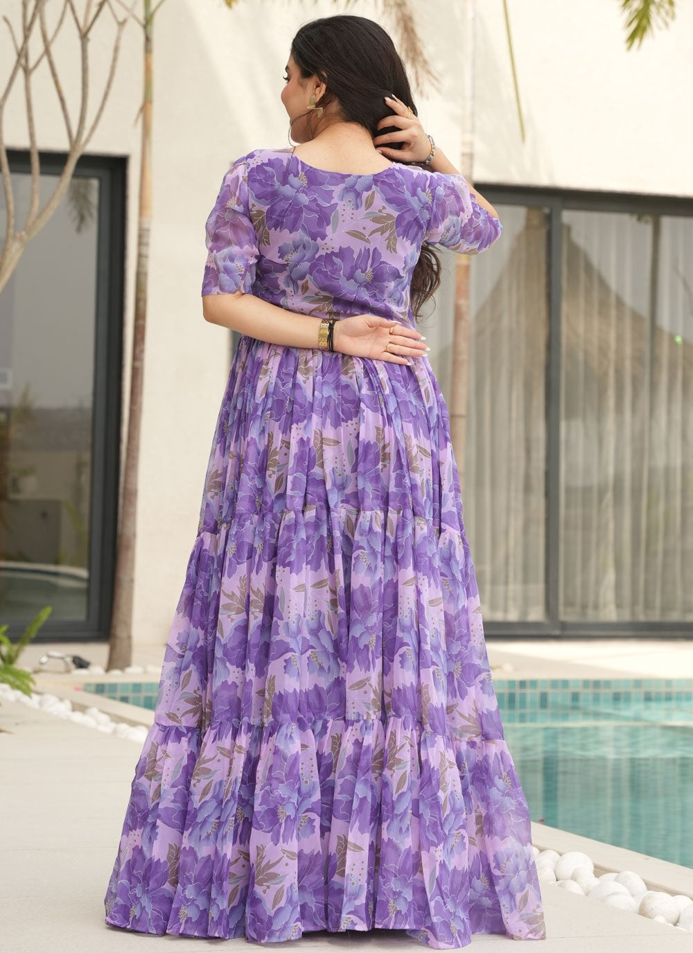 Faux Georgette Casual, Festival Gown G19877