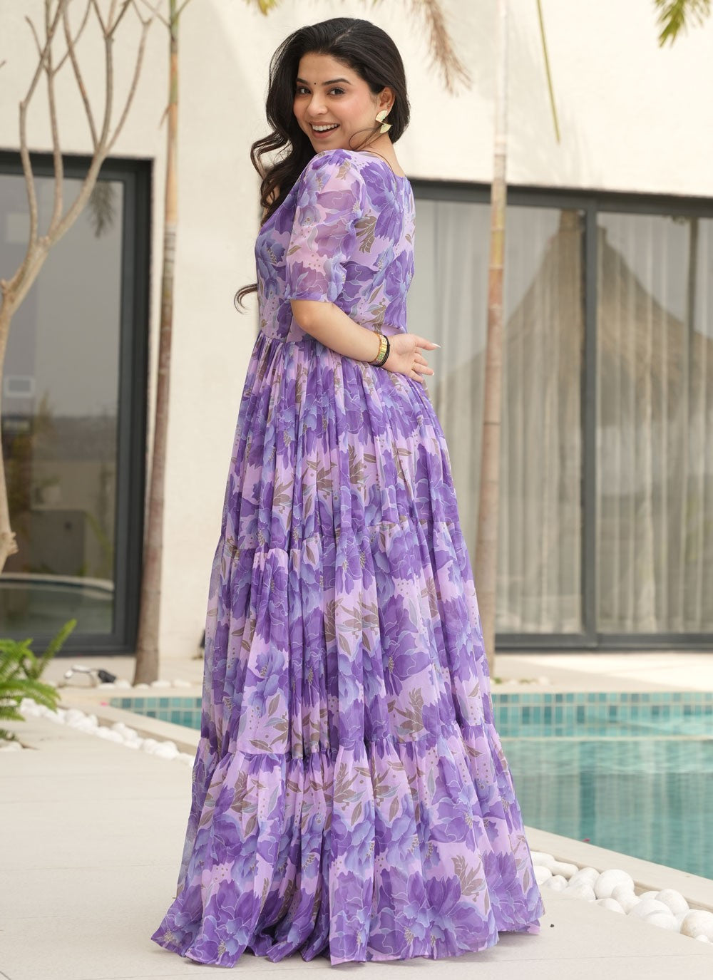 Faux Georgette Casual, Festival Gown G19877