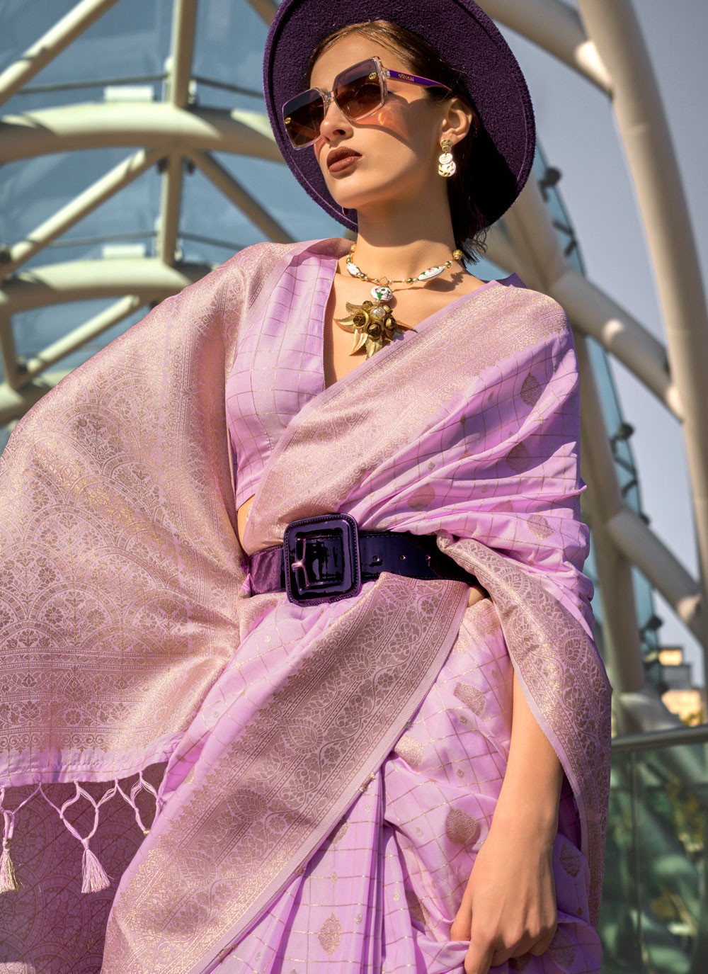 Classic Border Work Cotton Saree - S7592