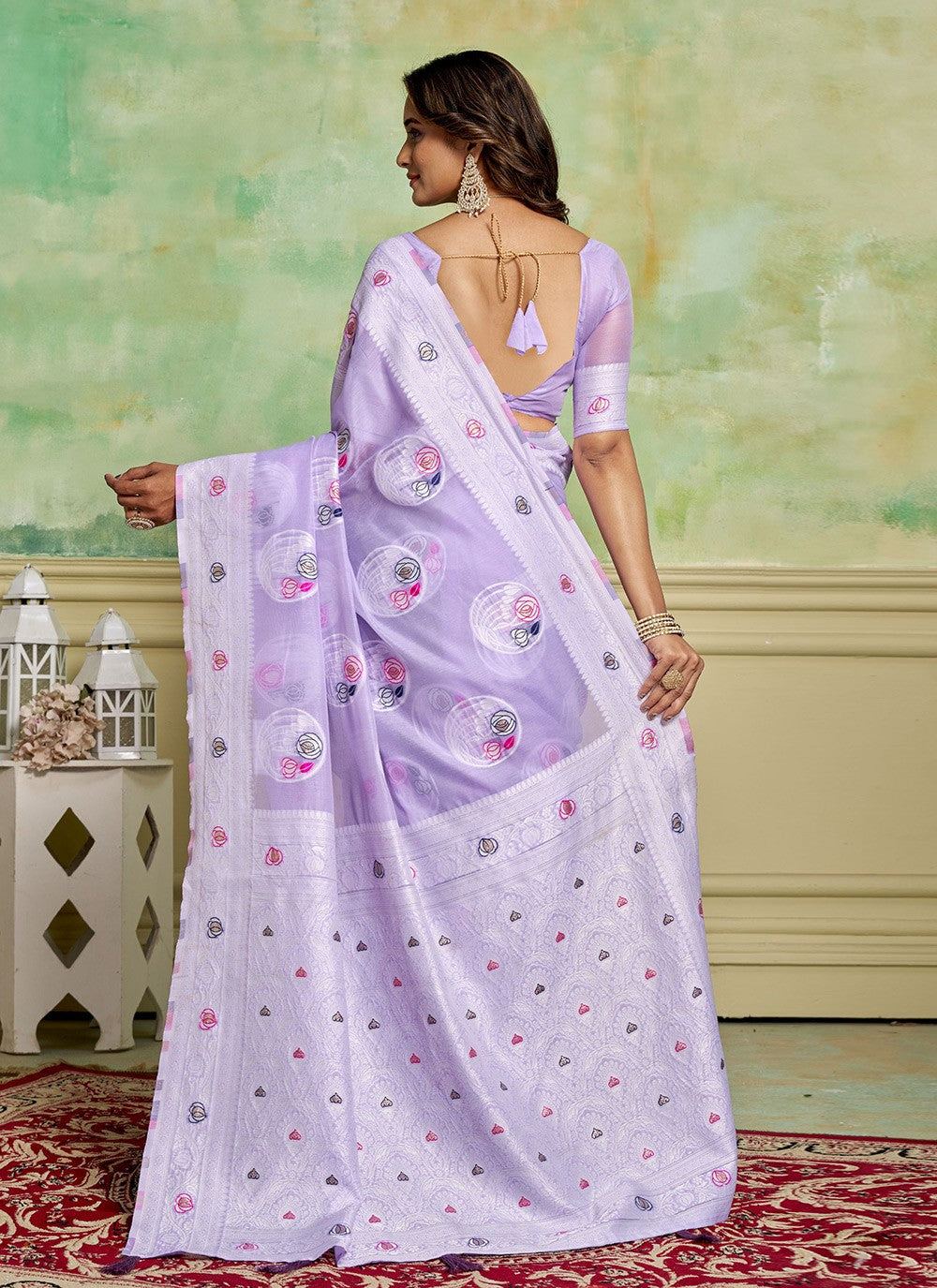 Woven Cotton Saree - S11676