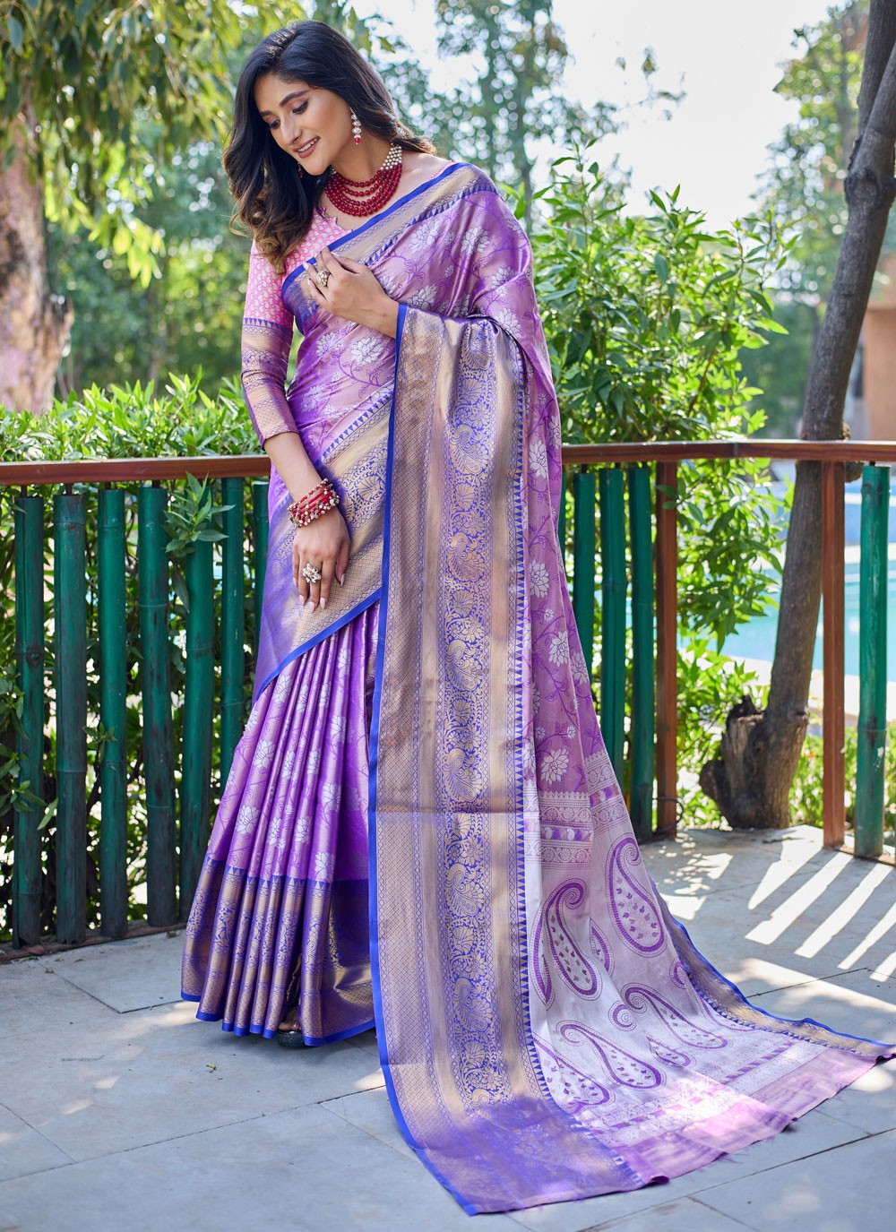 Woven, Zari Banarasi Silk Saree - S12256