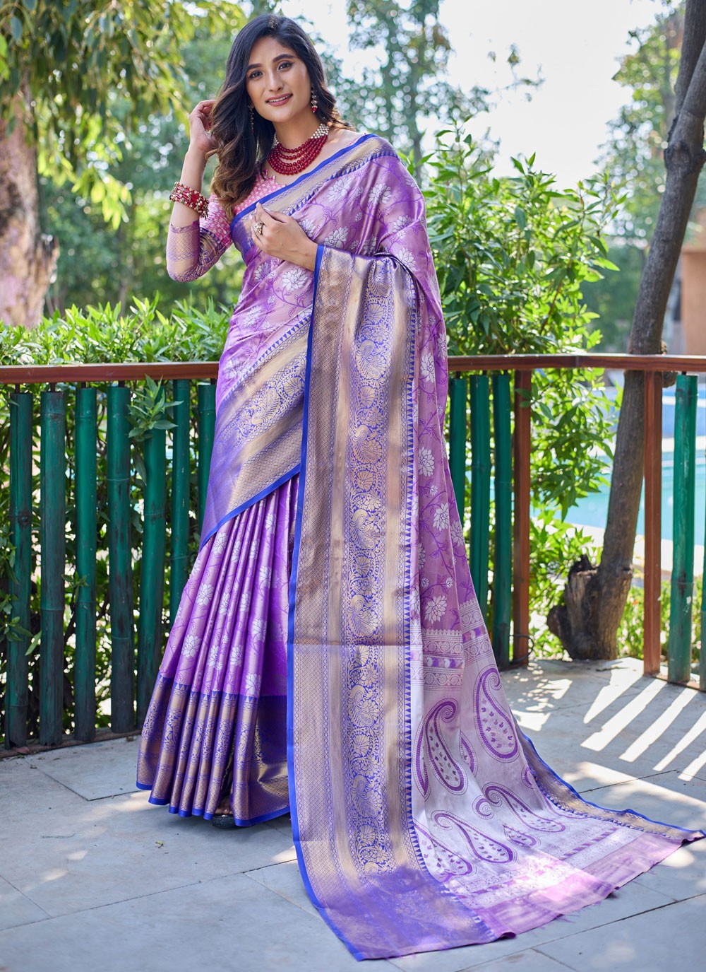 Woven, Zari Banarasi Silk Saree - S12256