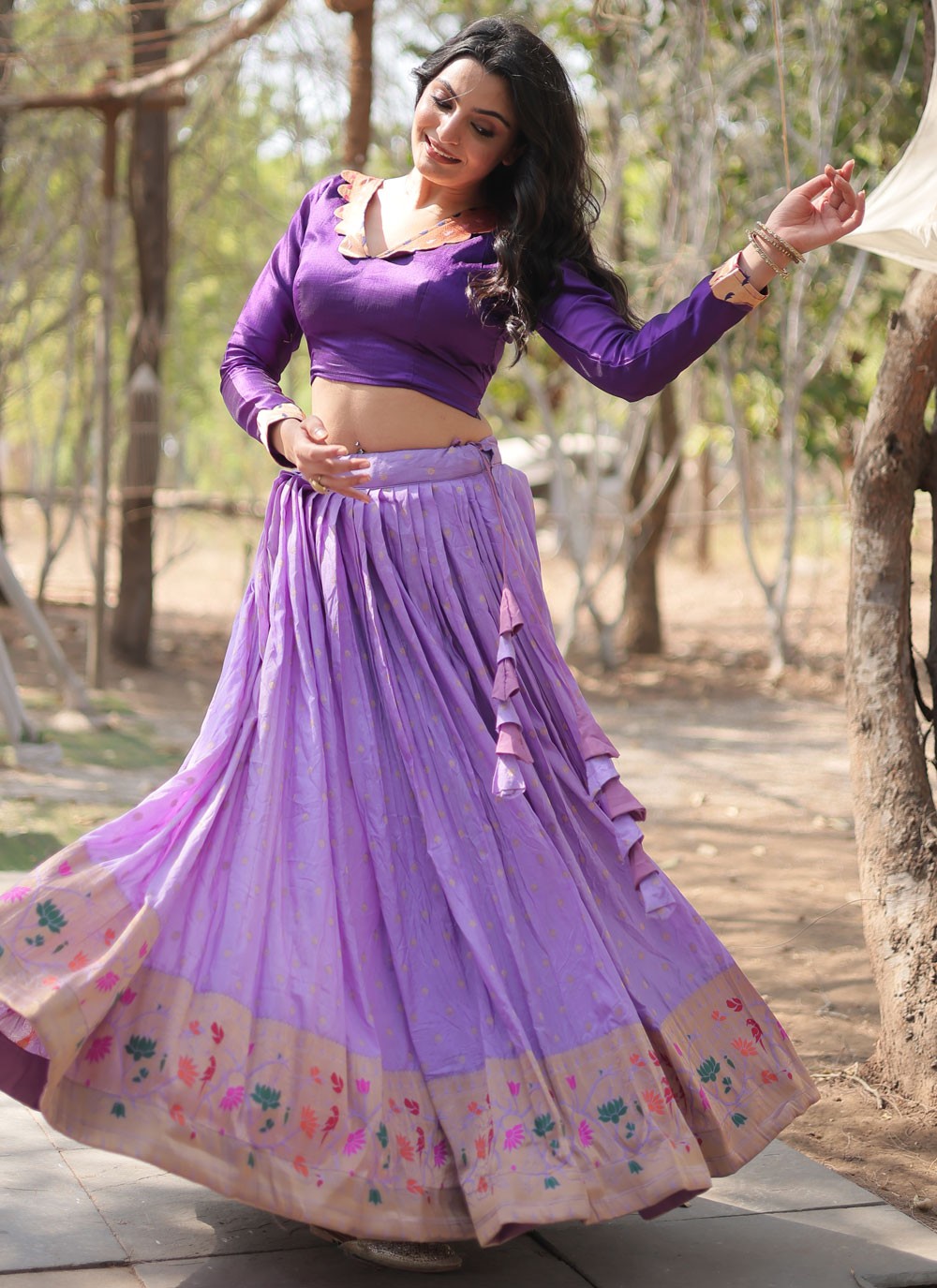 Border Work Viscose Readymade Lehenga Choli - L2191
