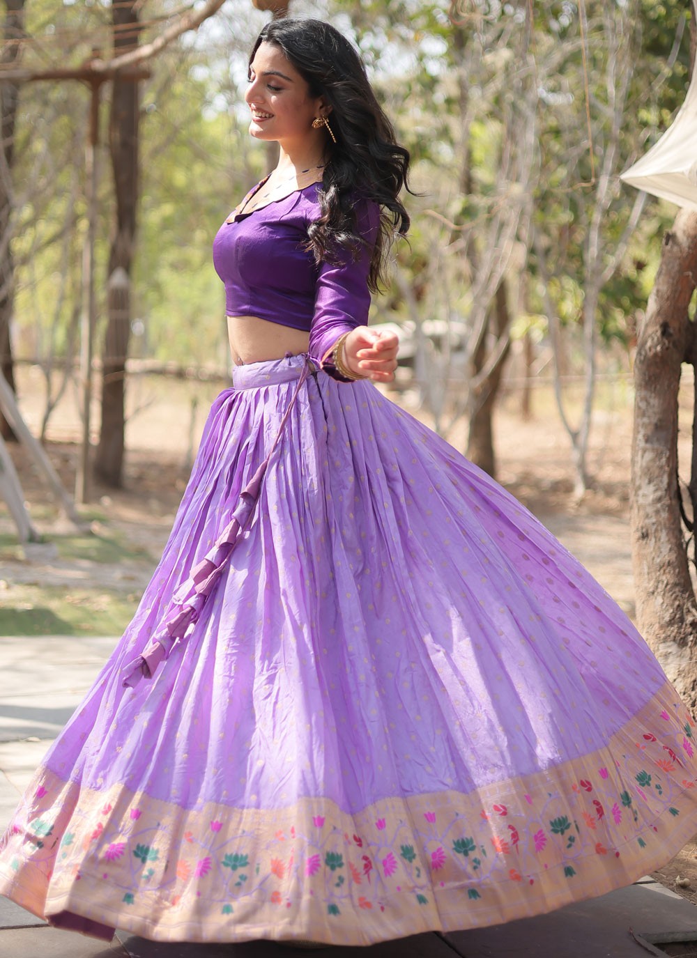 Border Work Viscose Readymade Lehenga Choli - L2191