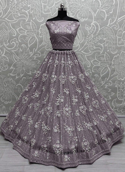 Dimond Net A - Line Lehenga - L2896