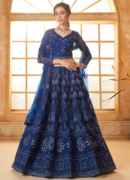 Cord Net A - Line Lehenga - L2728