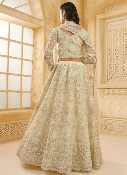 Cord Net A - Line Lehenga - L2858