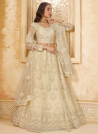 Cord Net A - Line Lehenga - L2858