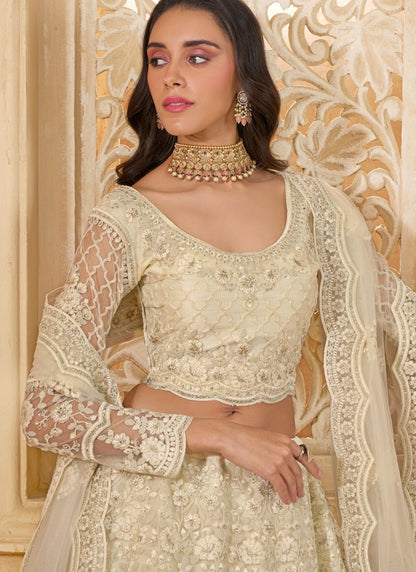 Cord Net A - Line Lehenga - L2858
