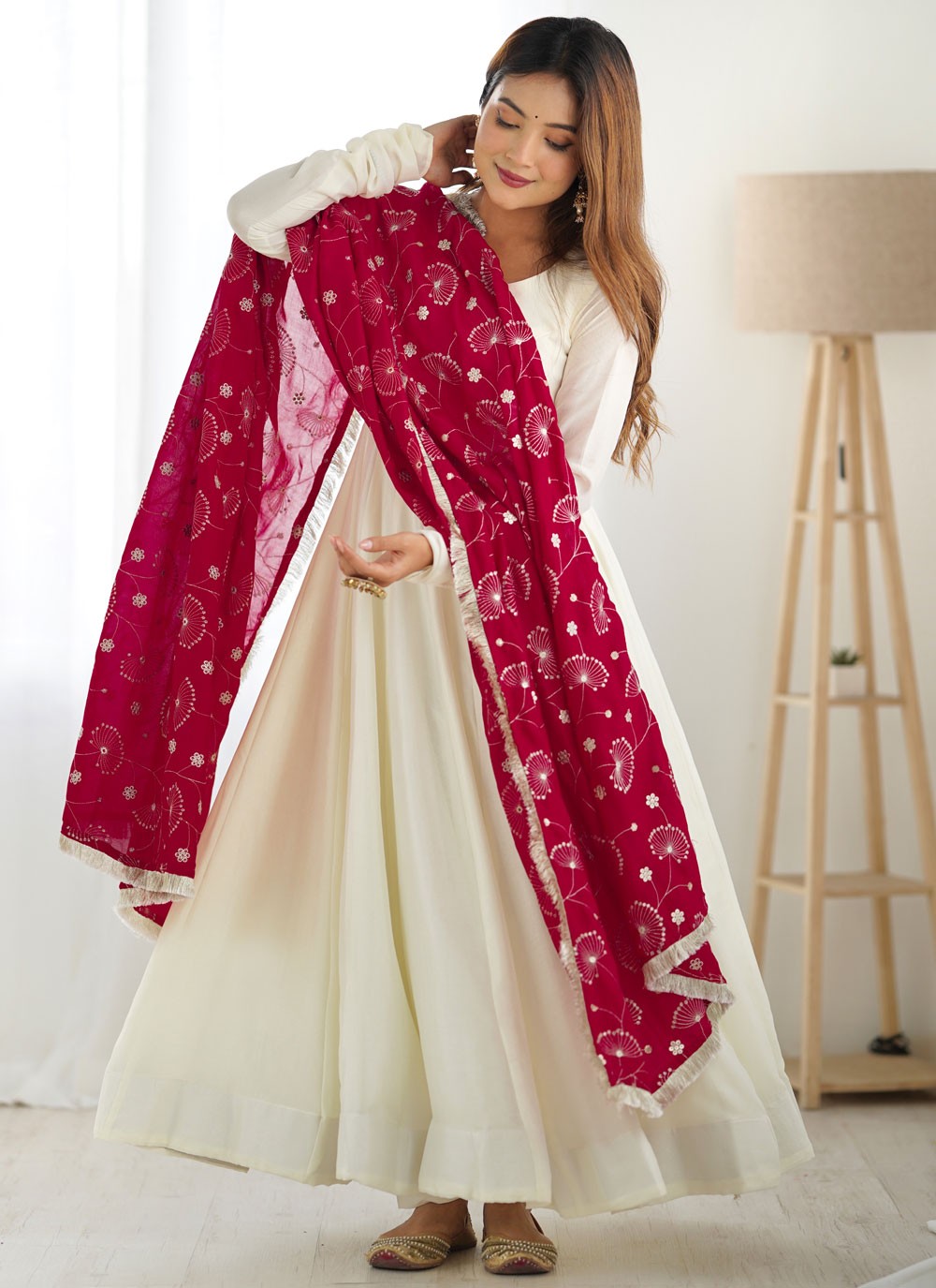 Plain Vichitra Silk Salwar Suit - T4810