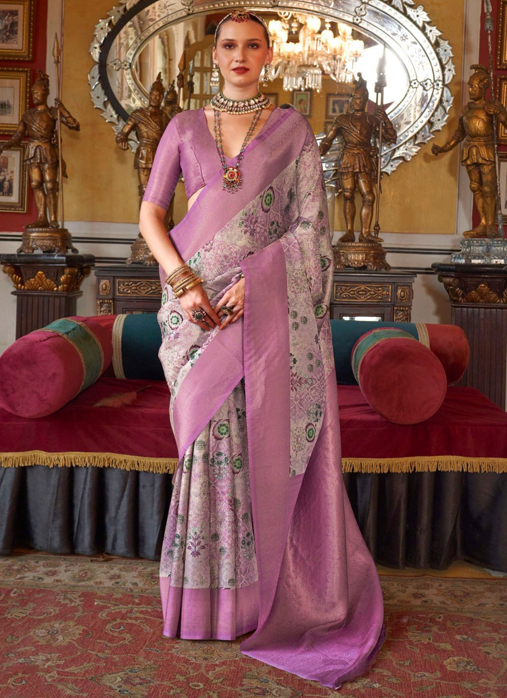Classic Border Work Tussar Silk Saree - S9897