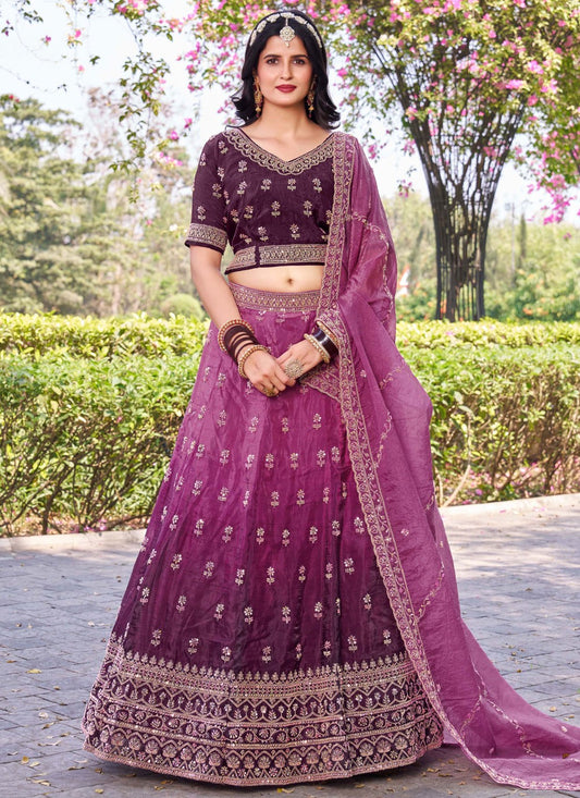 Crush Ceremonial, Festival, Mehandi & Sangeet A - Line Lehenga L3653