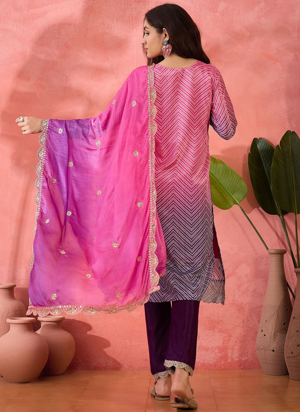 Archive Embroidered, Sequins, Zari 316807 Magenta T6834