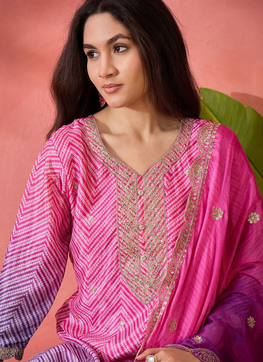 Archive Embroidered, Sequins, Zari 316807 Magenta T6834