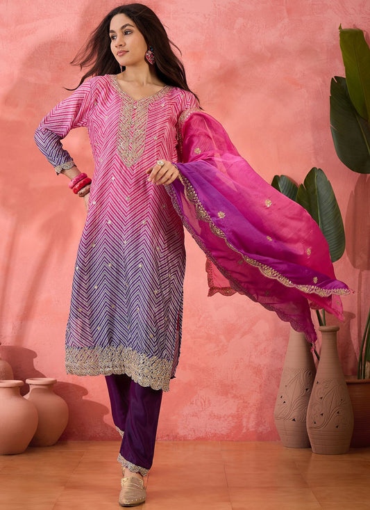 Archive Embroidered, Sequins, Zari 316807 Magenta T6834