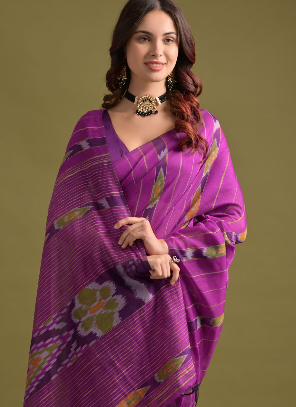 Printed Soft Cotton Saree - S11904
