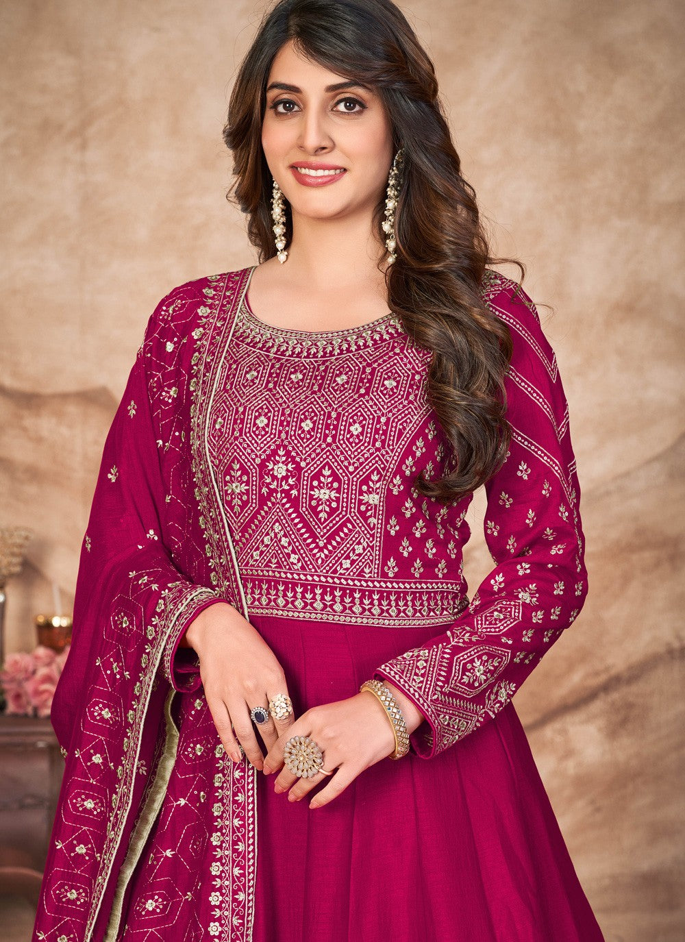 Art Silk Salwar Suit - T1301