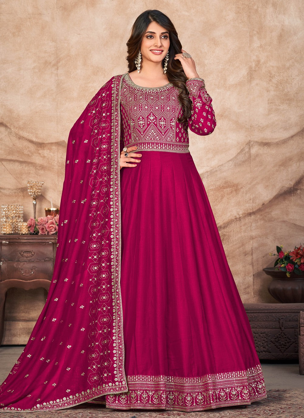 Art Silk Salwar Suit - T1301