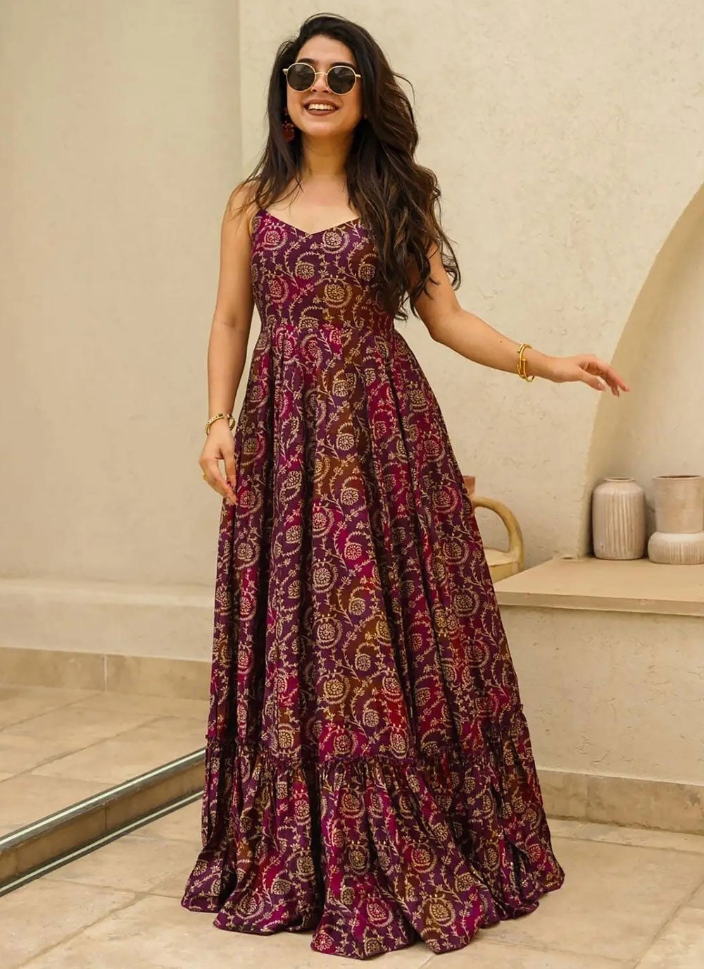 Rayon Gown - G1529