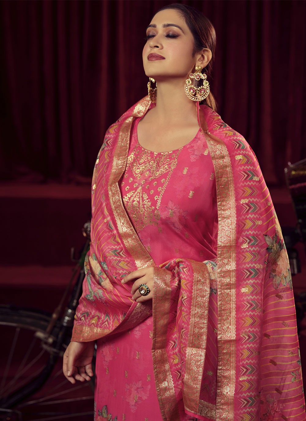 Organza Palazzo Suit - T1708