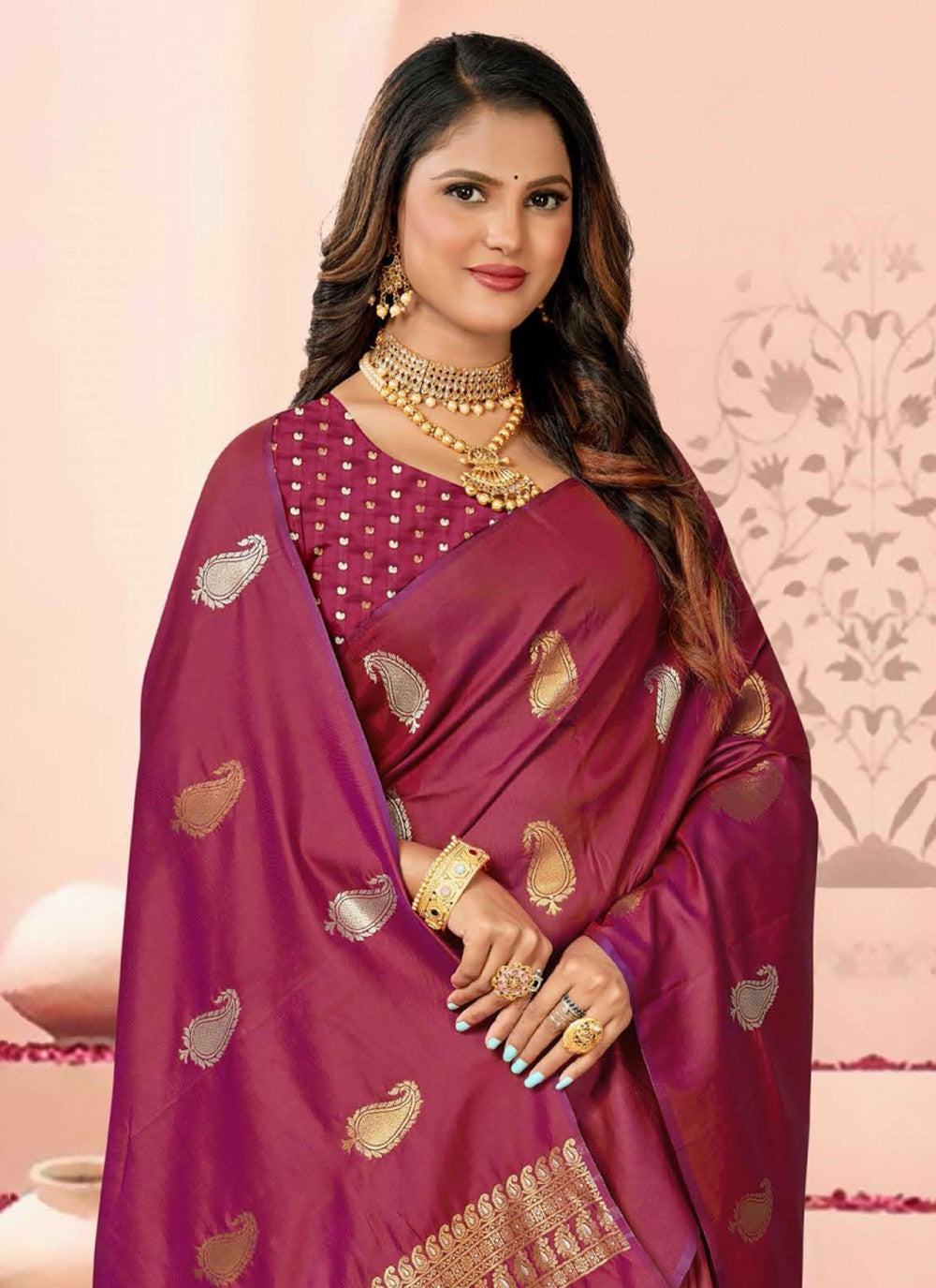 Traditional Weaving Zari Silk Saree - S7343