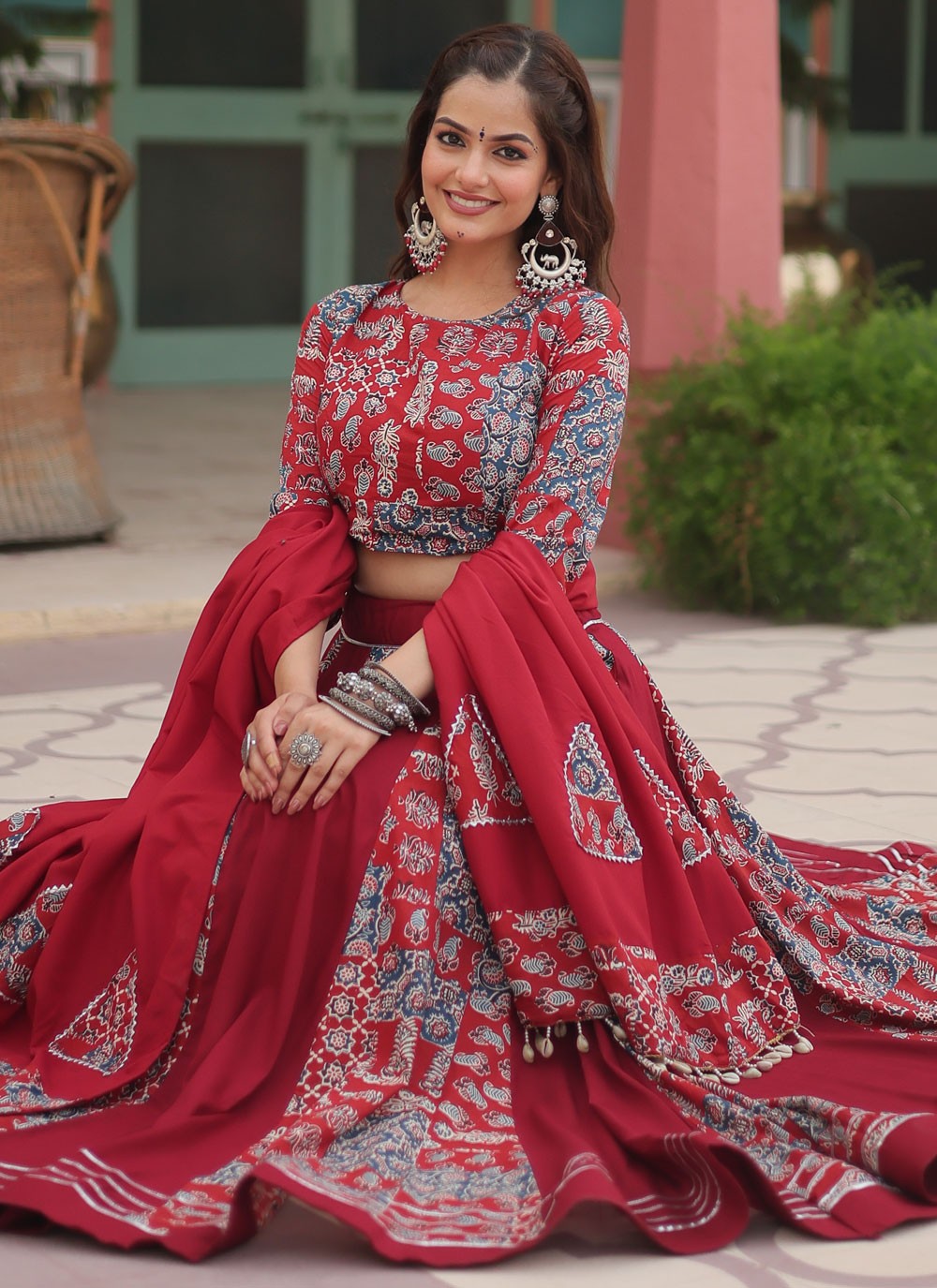 Lace Rayon Readymade Lehenga Choli - L2398