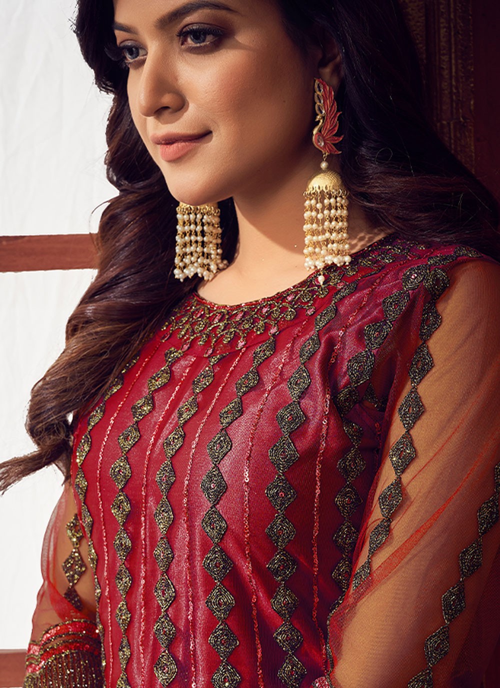 Net Salwar Suit - T710