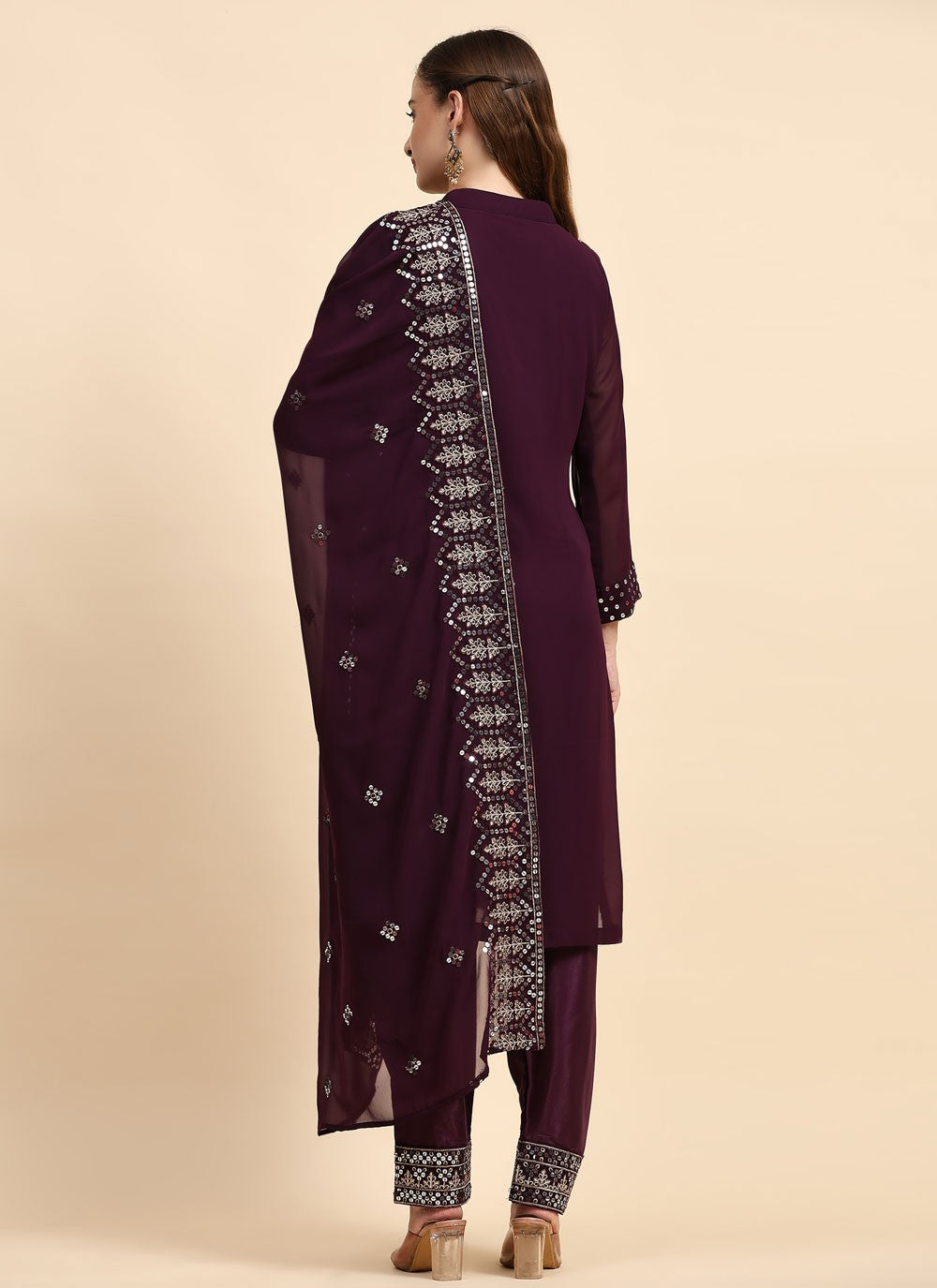 Faux Georgette Salwar Suit - T1503