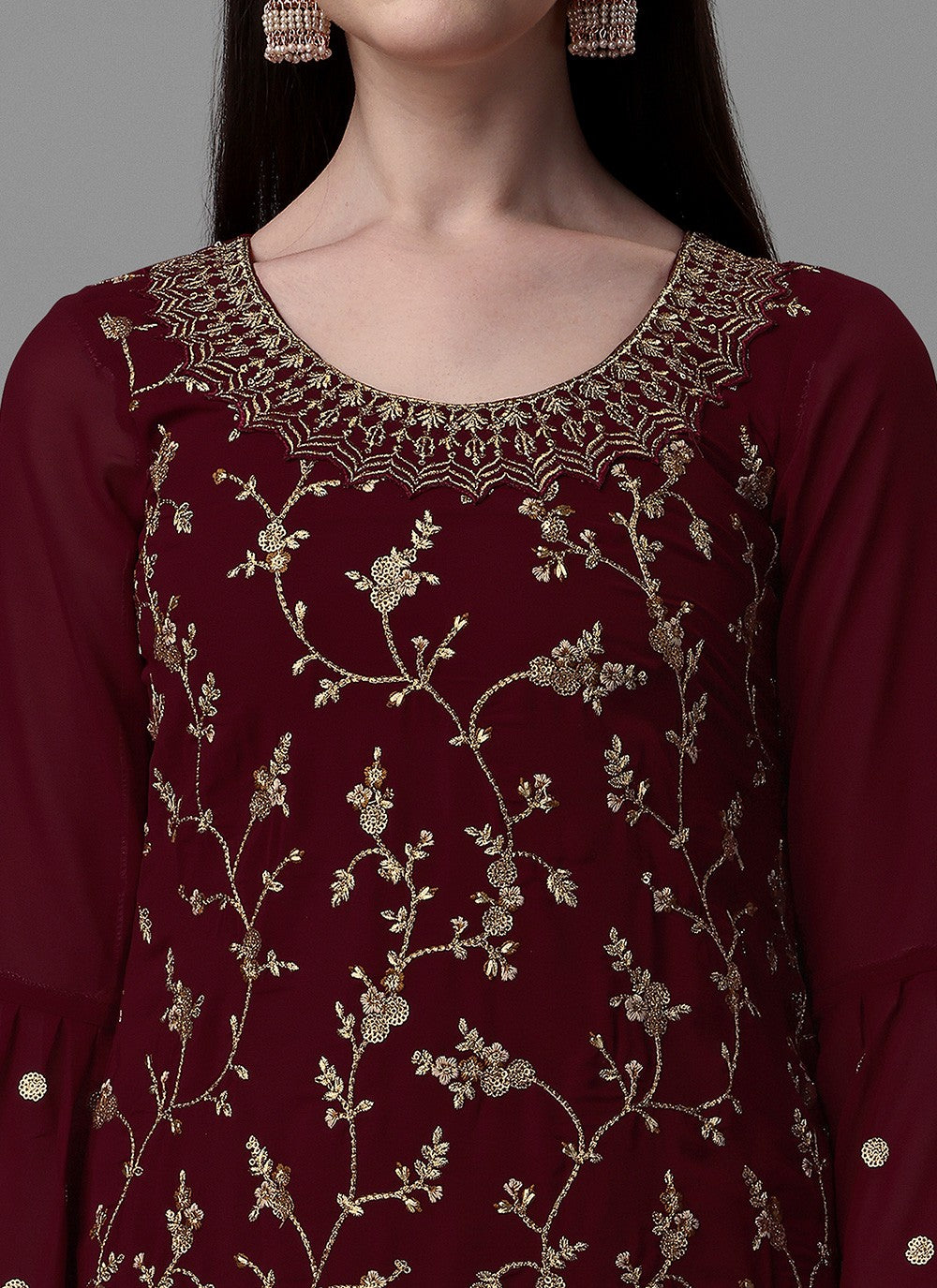 Faux Georgette Salwar Suit - T1116