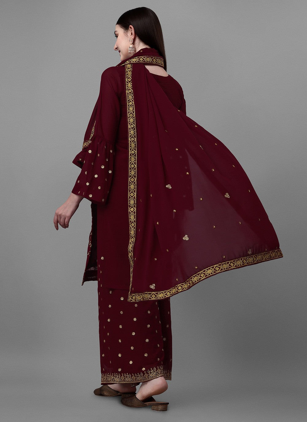 Faux Georgette Salwar Suit - T1116