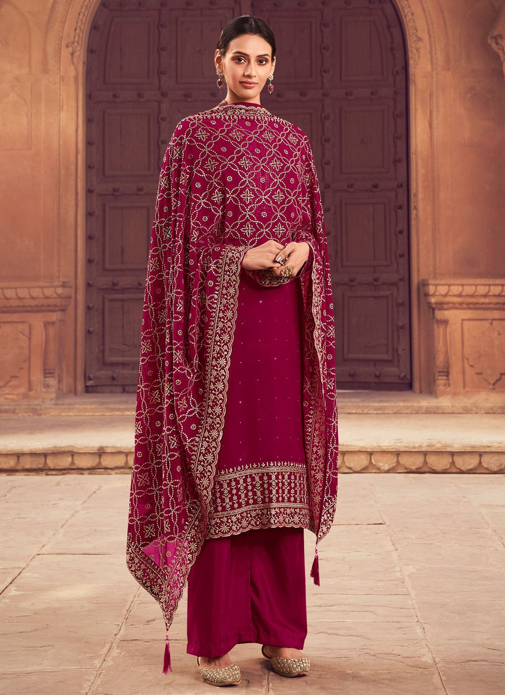 Georgette Salwar Suit - T943