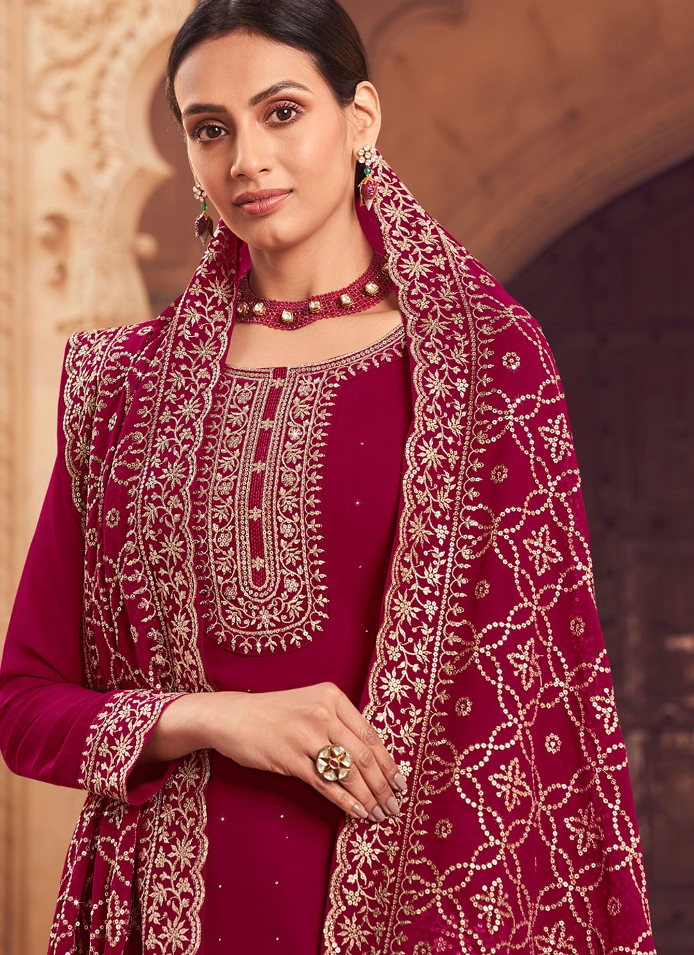 Georgette Salwar Suit - T943