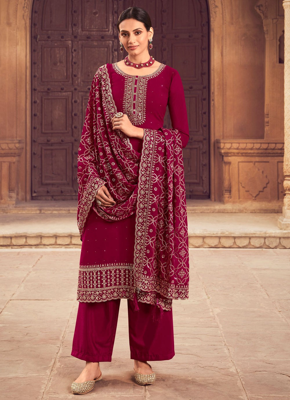 Georgette Salwar Suit - T943