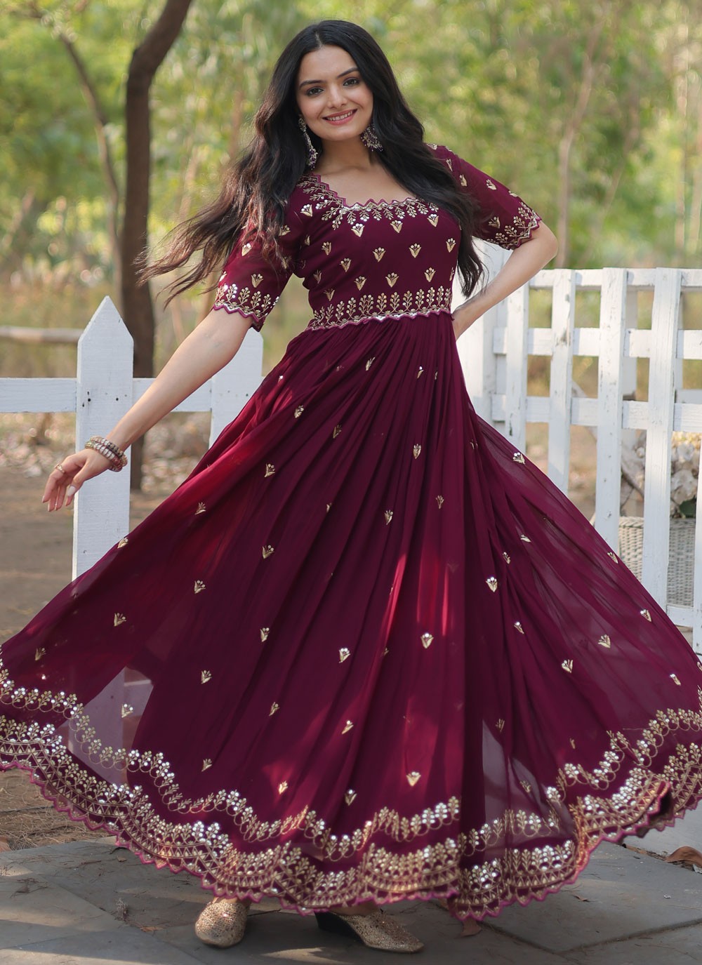 Rayon Gown - G1525