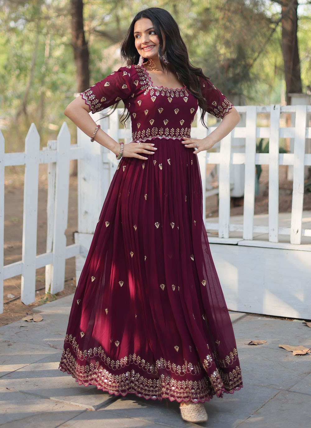 Rayon Gown - G1525