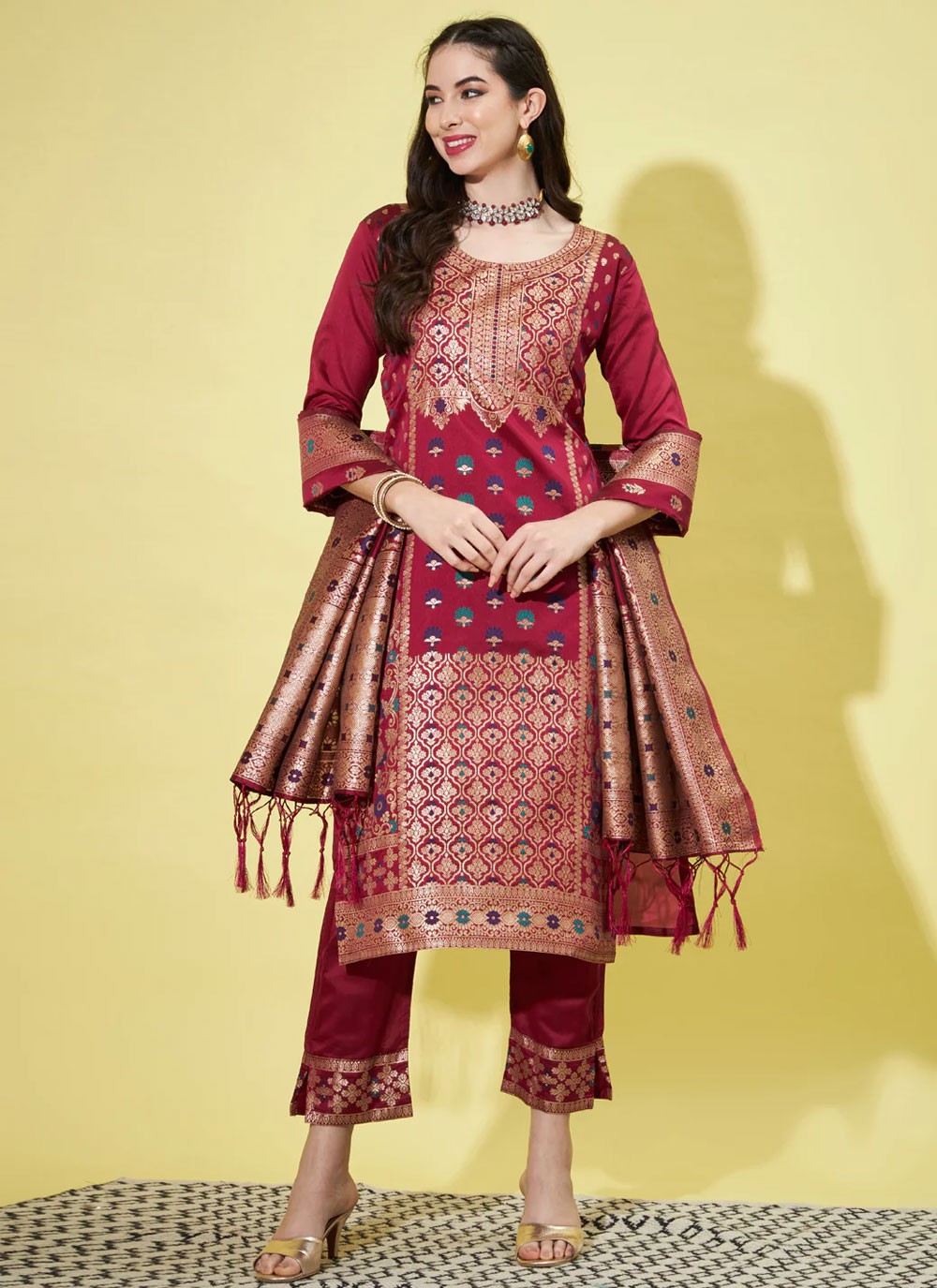 Cotton Silk Salwar Suit - T1522