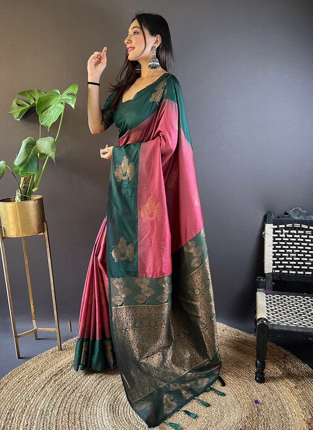 Traditional Woven Silk Saree - S7866
