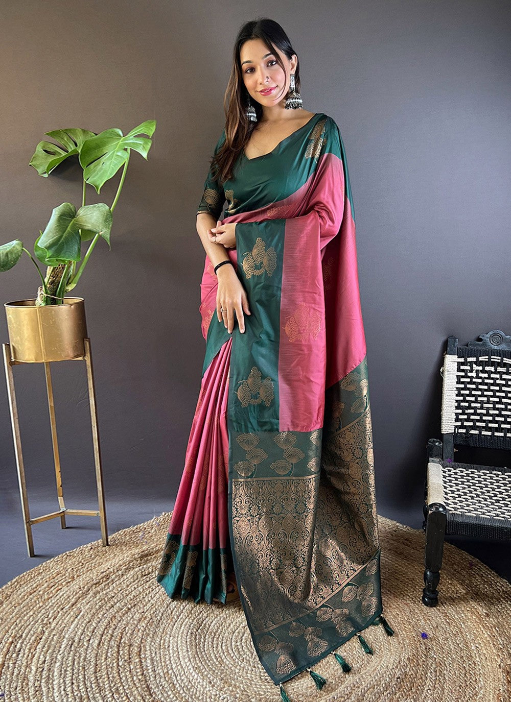 Traditional Woven Silk Saree - S7866