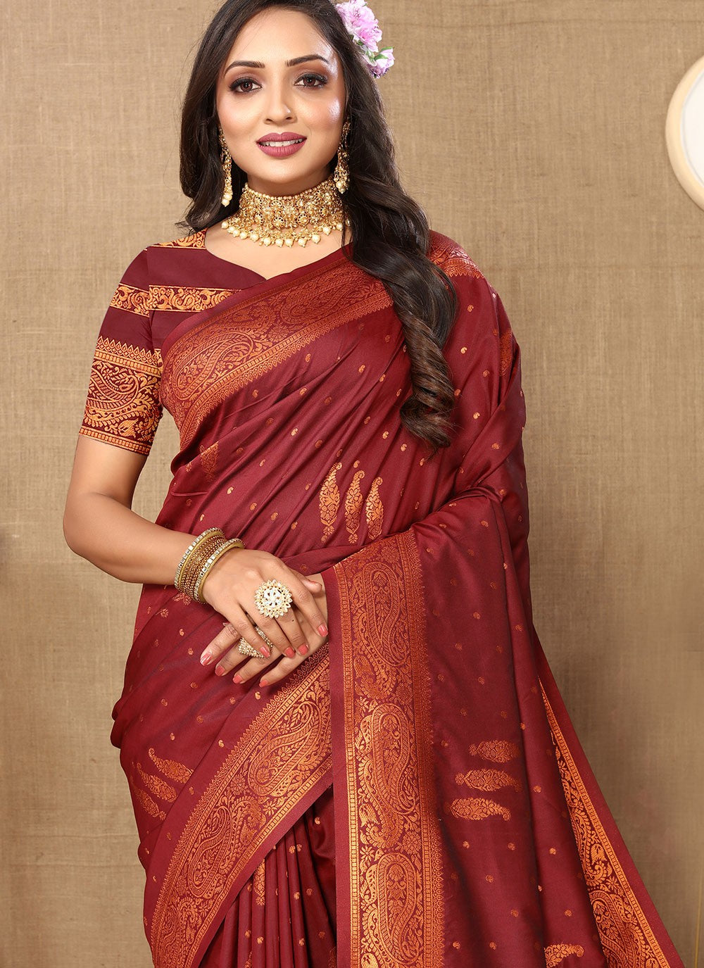 Classic Weaving Zari Silk Saree - S5472