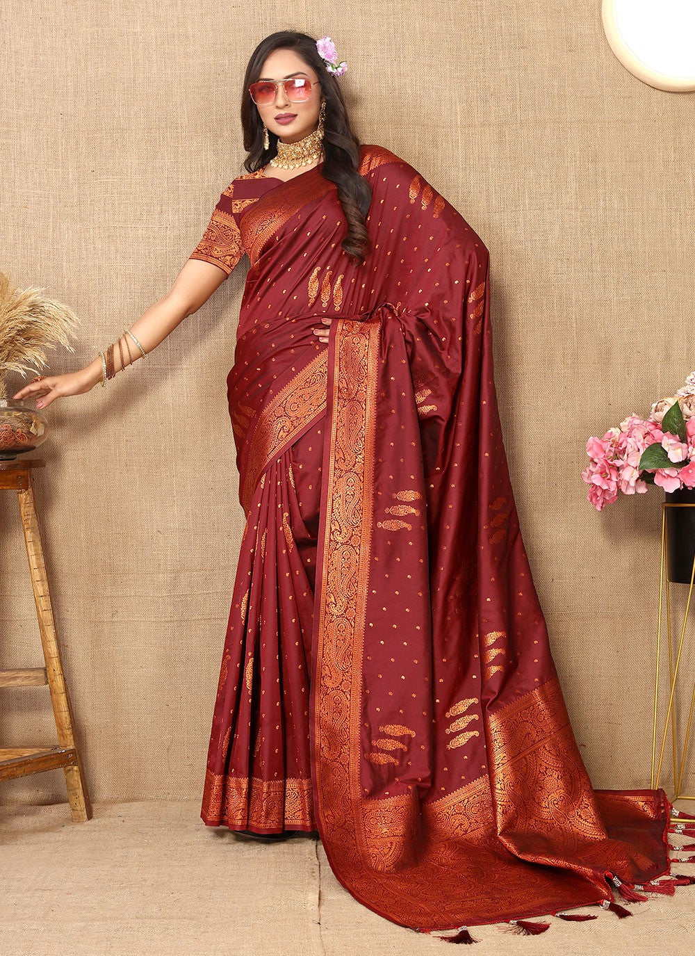 Classic Weaving Zari Silk Saree - S5472