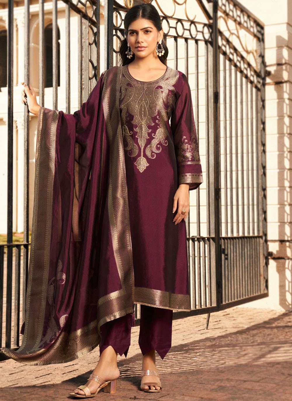 Archive Woven 316152 Maroon T6640