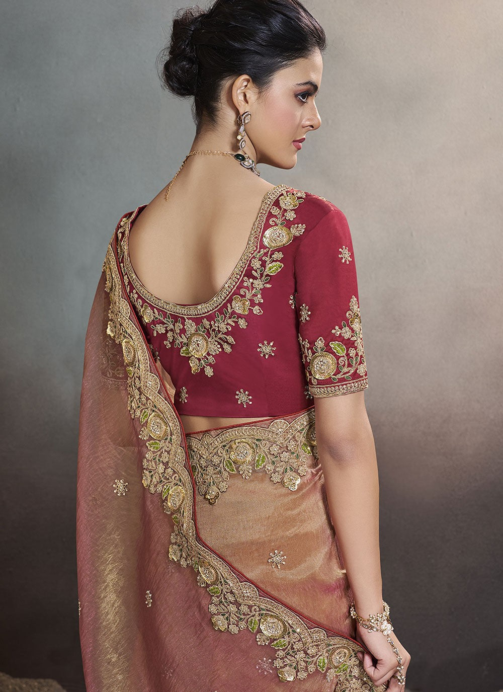Cord Crush Mauve Trendy Saree S15241