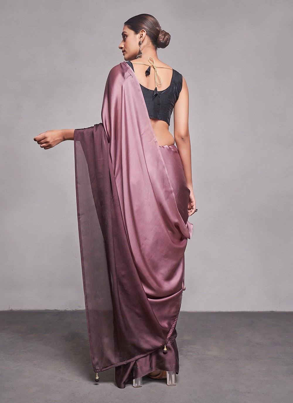 Classic Plain Rangoli Saree - S4784