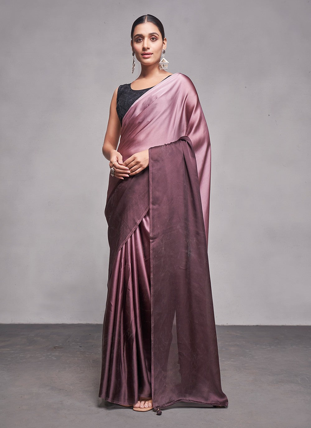 Classic Plain Rangoli Saree - S4784